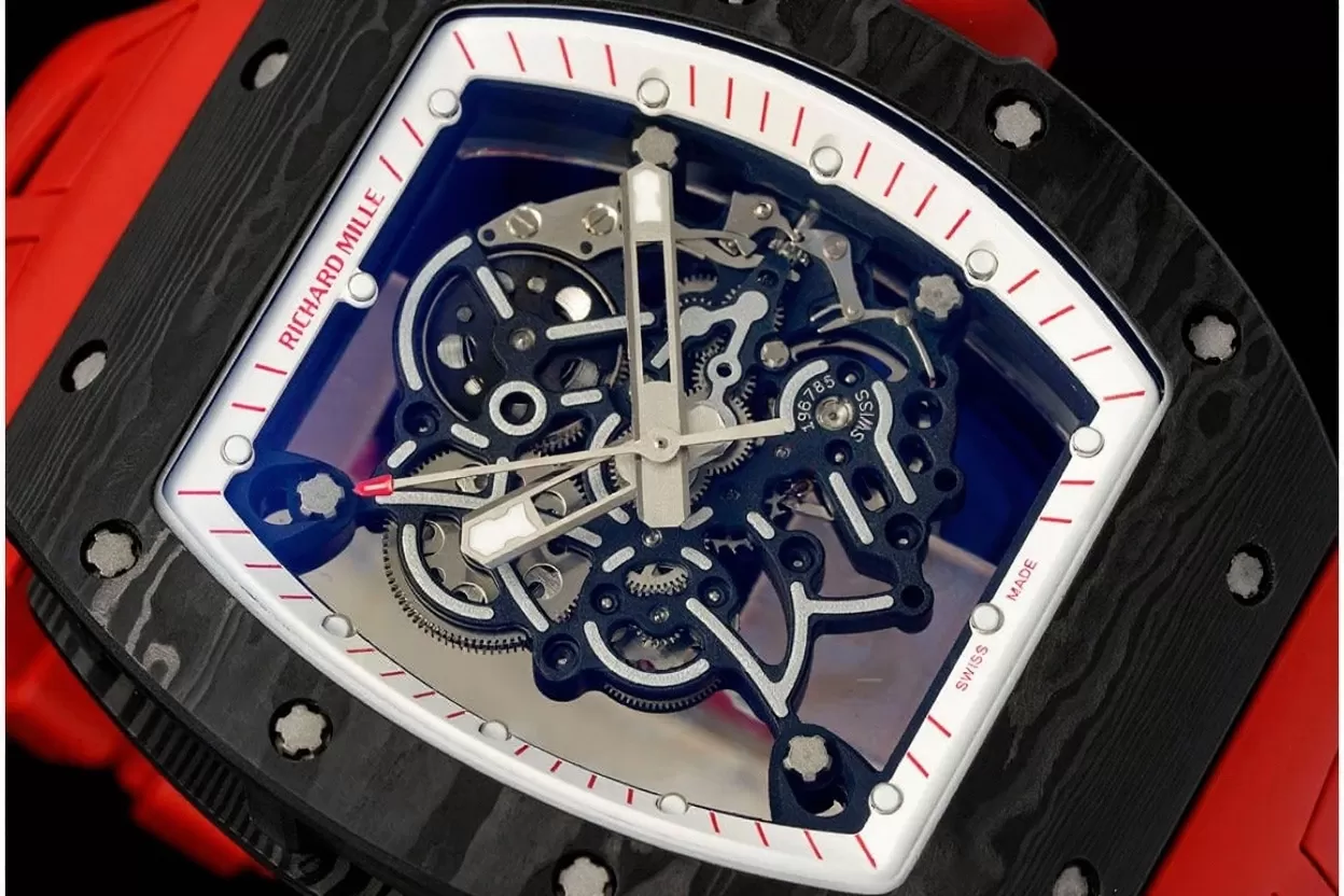 RM055 NTPT/RU Red Crown on Red Rubber Strap ZF RMUL2 Super Clone(New Rubber Strap) - Image 3