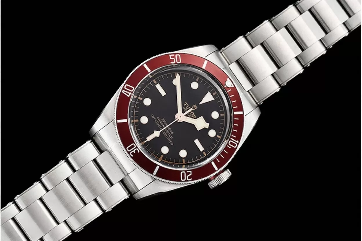 Heritage Black Bay Shield 41mm SS/SS Red/Blk ZF Asia 2824 - Image 3