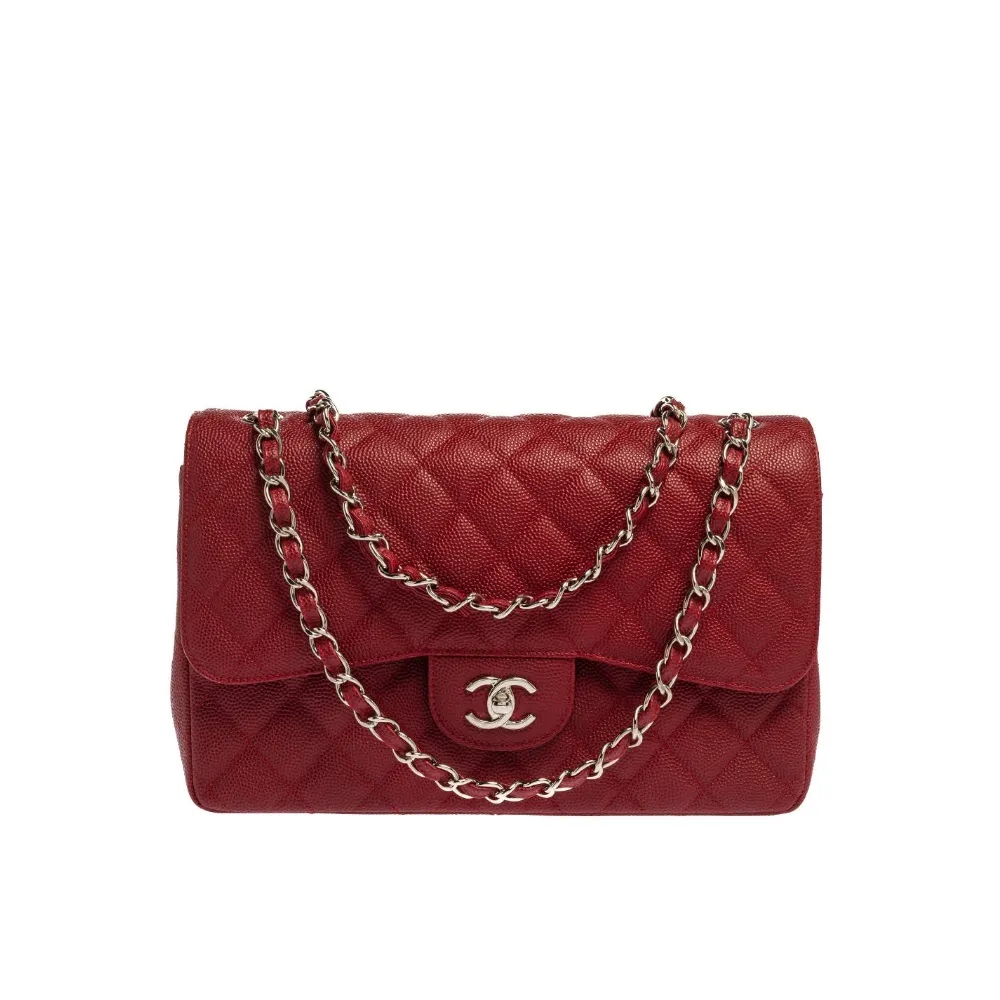 CHANEL Classic 11.12 Handbag Medium Caviar A01112