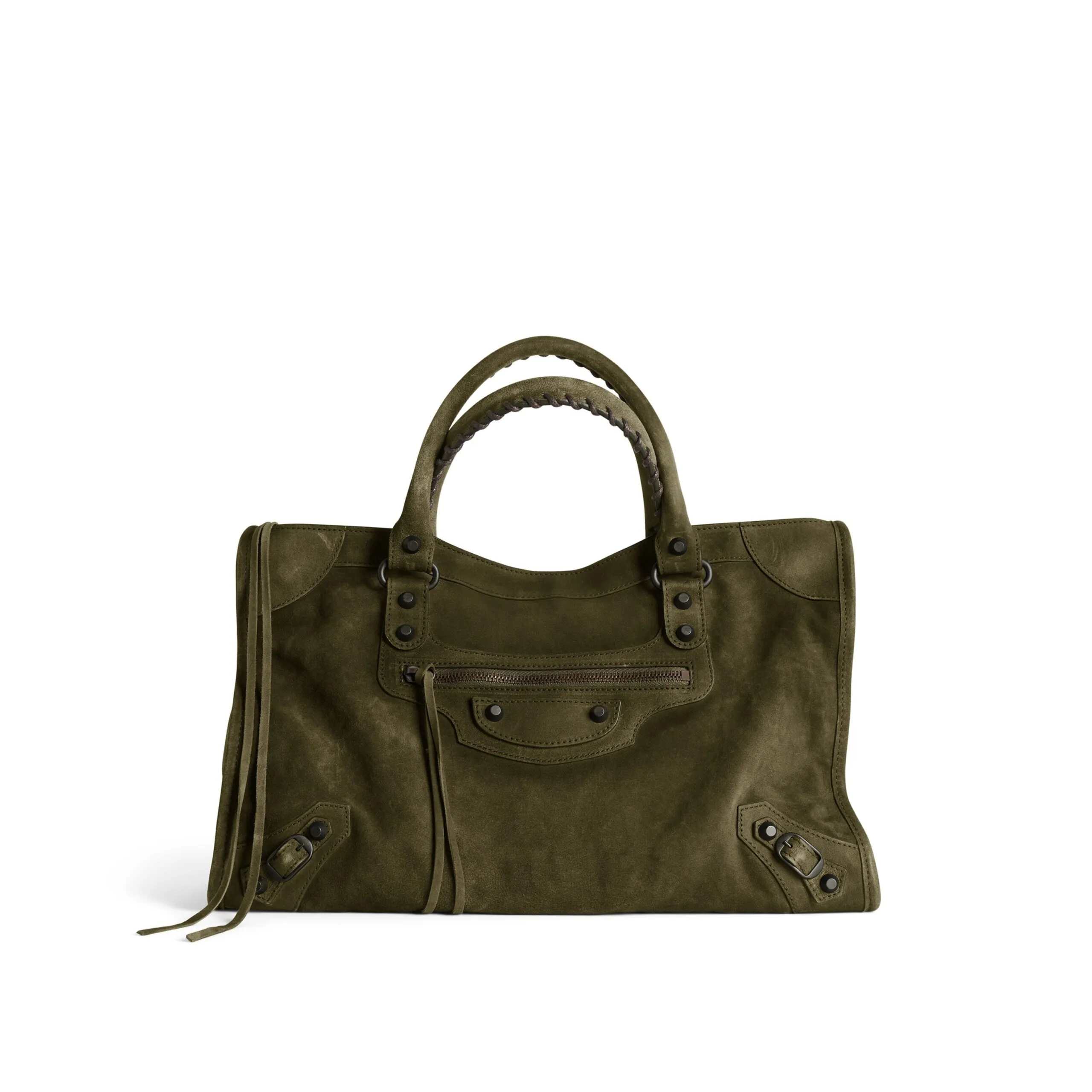 Balenciaga Women's Le City Bag Medium in Khaki  823058