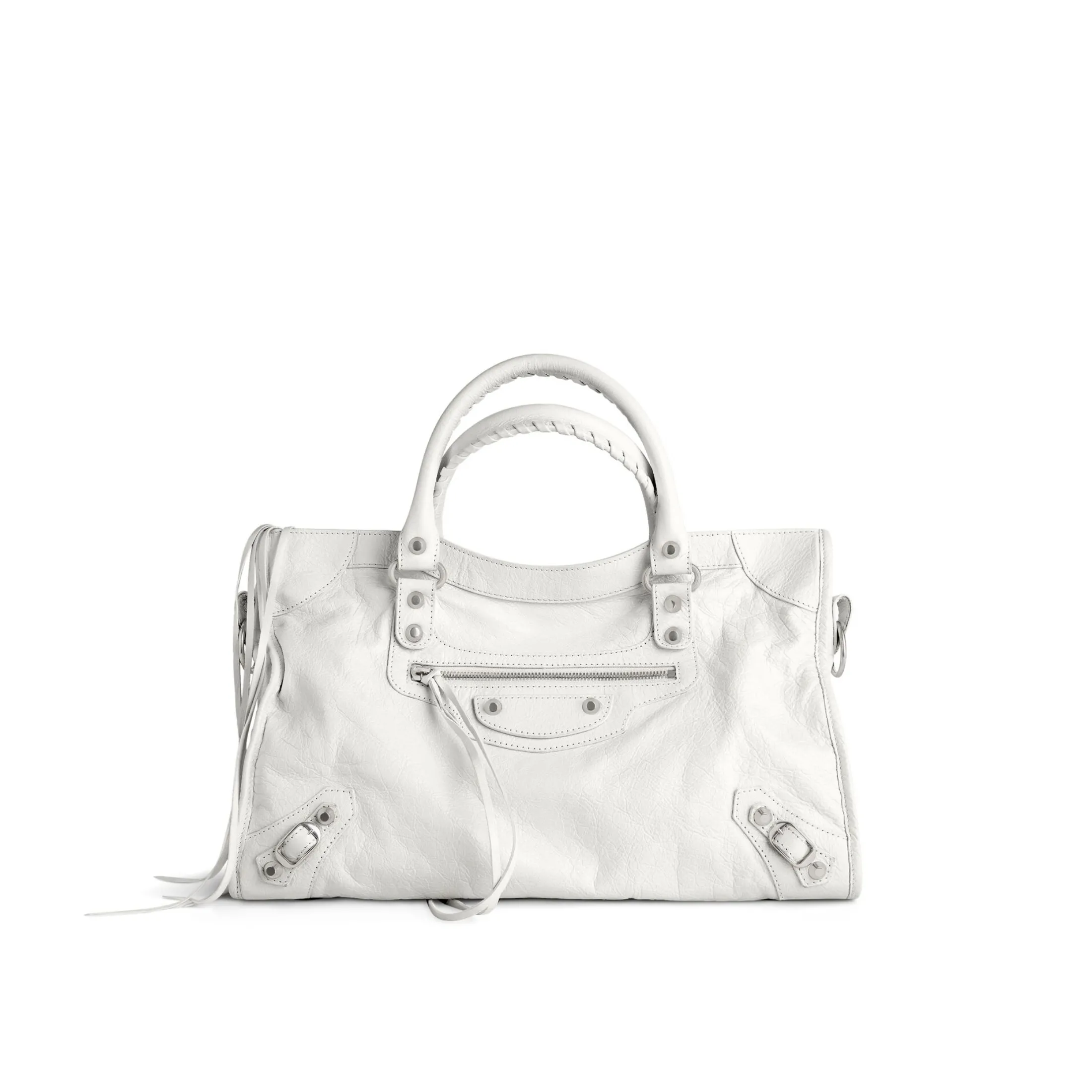 Balenciaga Women's Le City Bag Medium in Optic White 823058