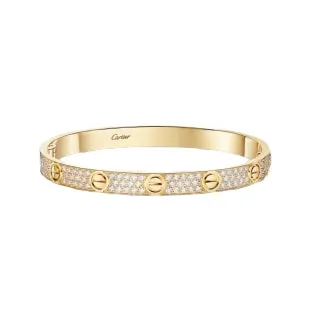 Cartier Love bracelet, classic model, paved, 10 diamonds N6727317