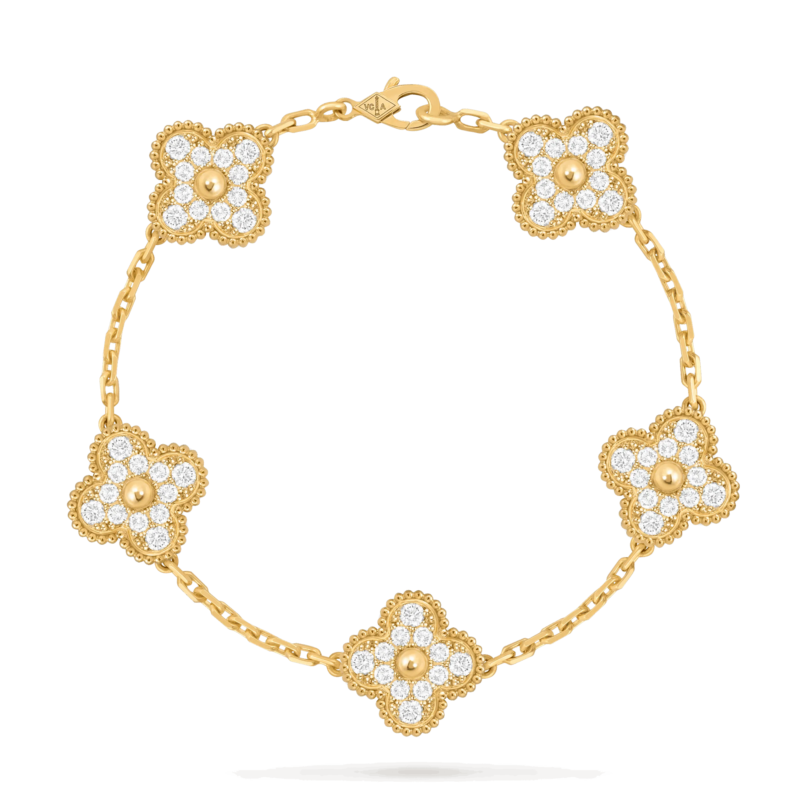 Van Cleef & Arpels Vintage Alhambra bracelet, 5 motifs VCARA41400