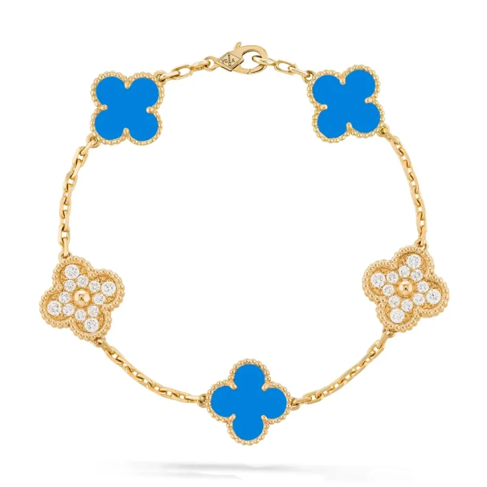 Van Cleef & Arpels Vintage Alhambra bracelet, 5 motifs