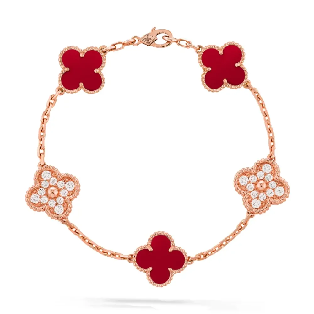 Van Cleef & Arpels Vintage Alhambra bracelet, 5 motifs