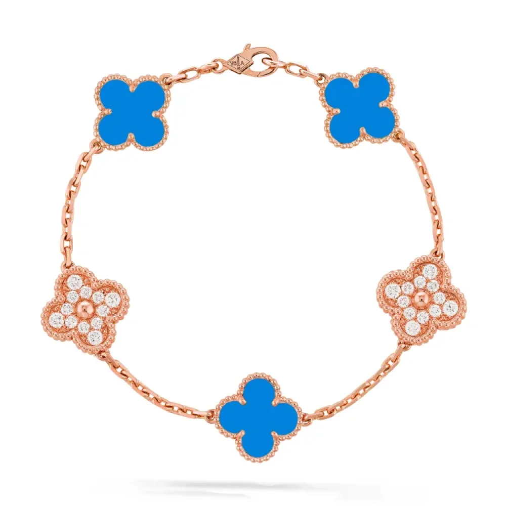Van Cleef & Arpels Vintage Alhambra bracelet, 5 motifs