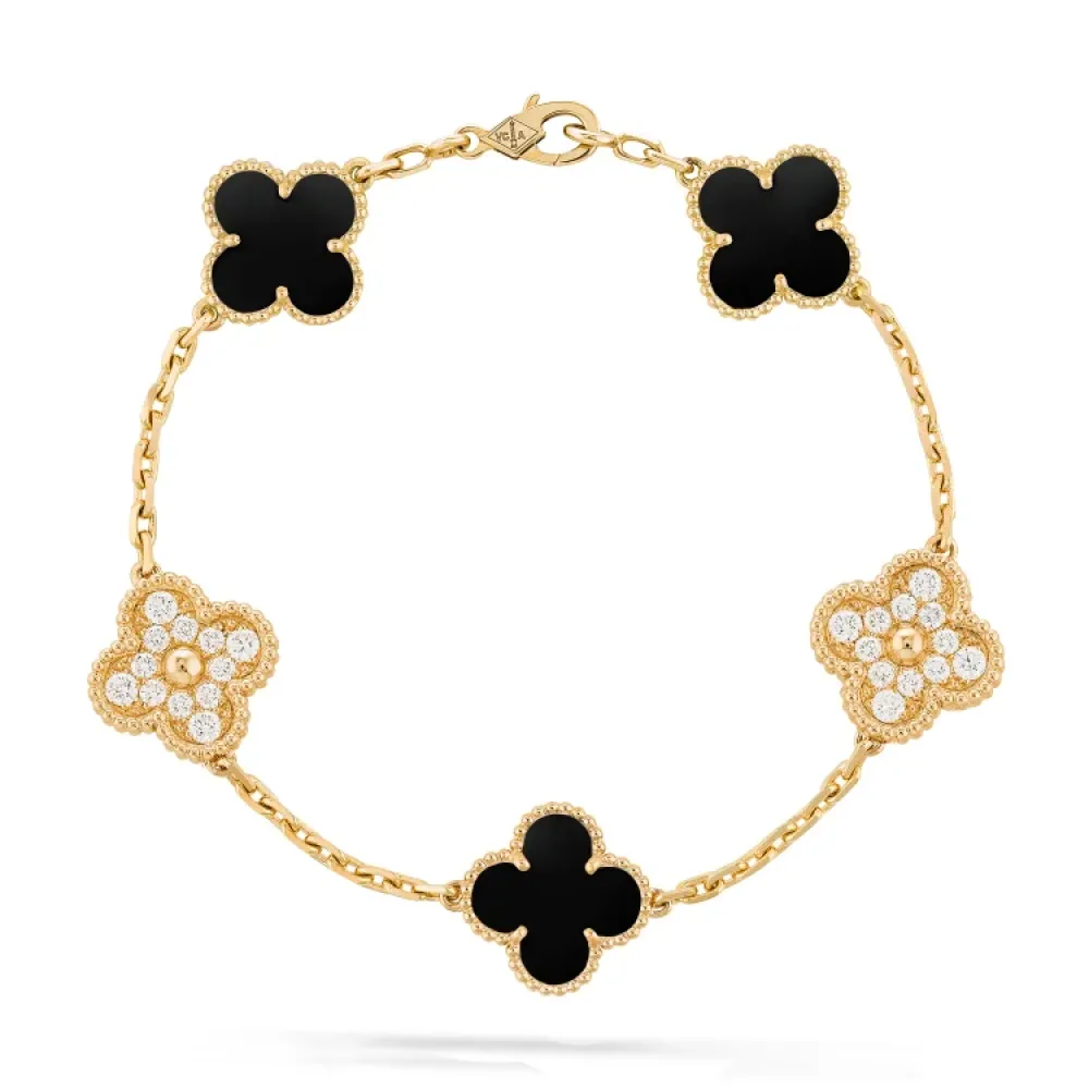Van Cleef & Arpels Vintage Alhambra bracelet, 5 motifs