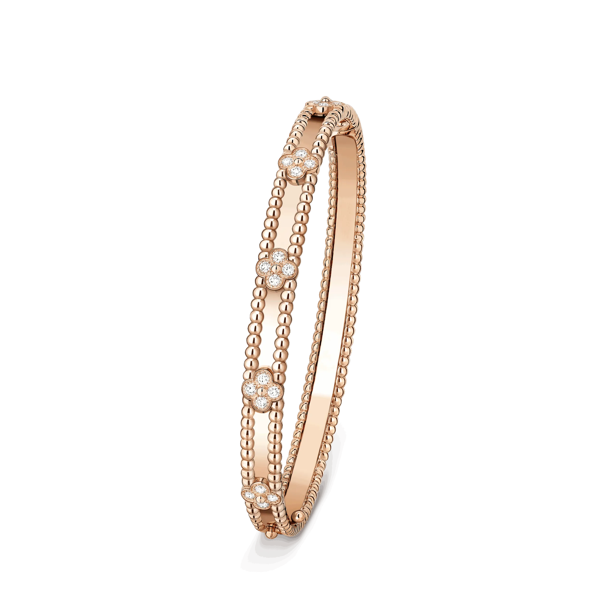 Van Cleef & Arpels Perlée sweet clovers bracelet, medium model VCARP6X200