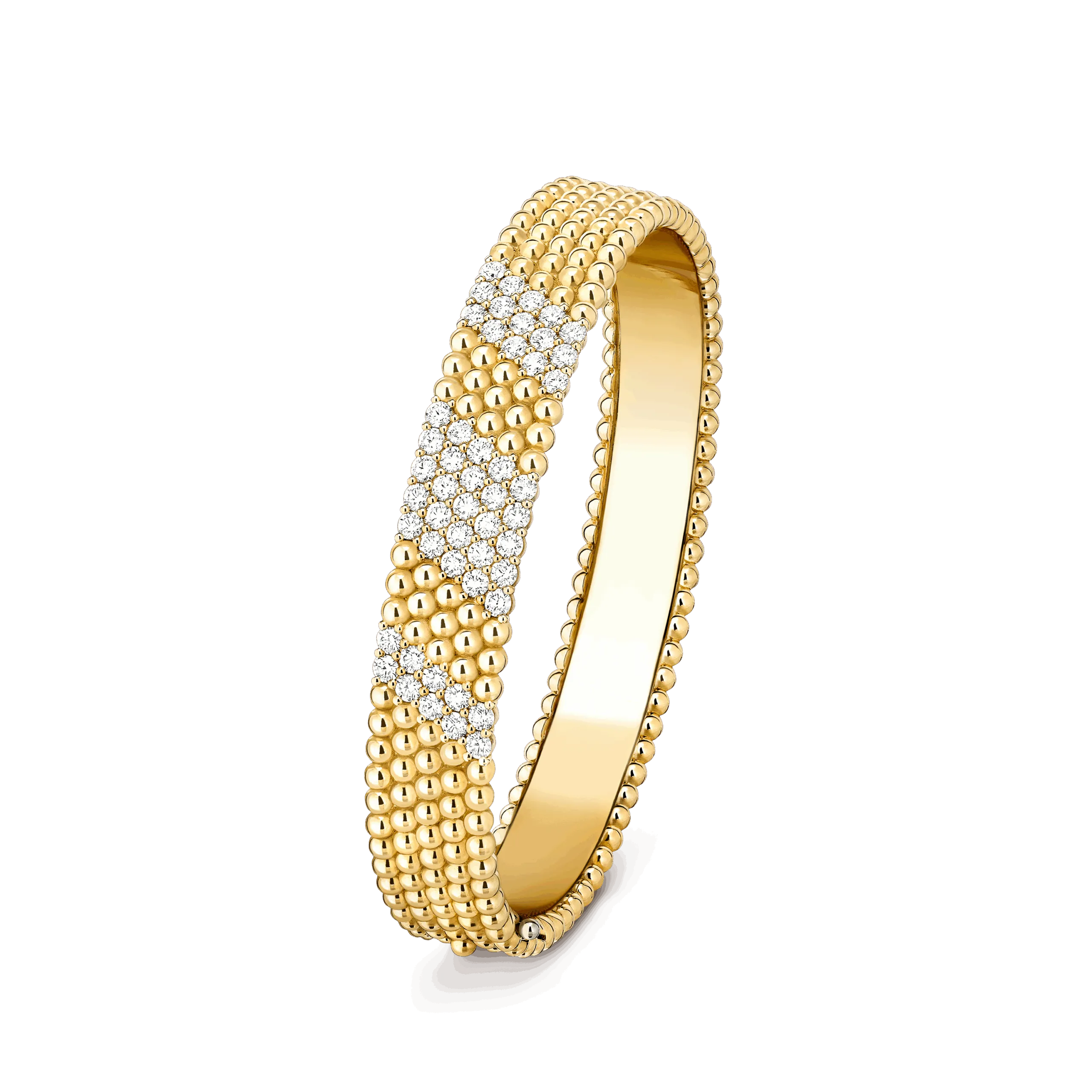 Van Cleef & Arpels Perlée diamonds bracelet, 5 rows, medium model VCARPFYE00