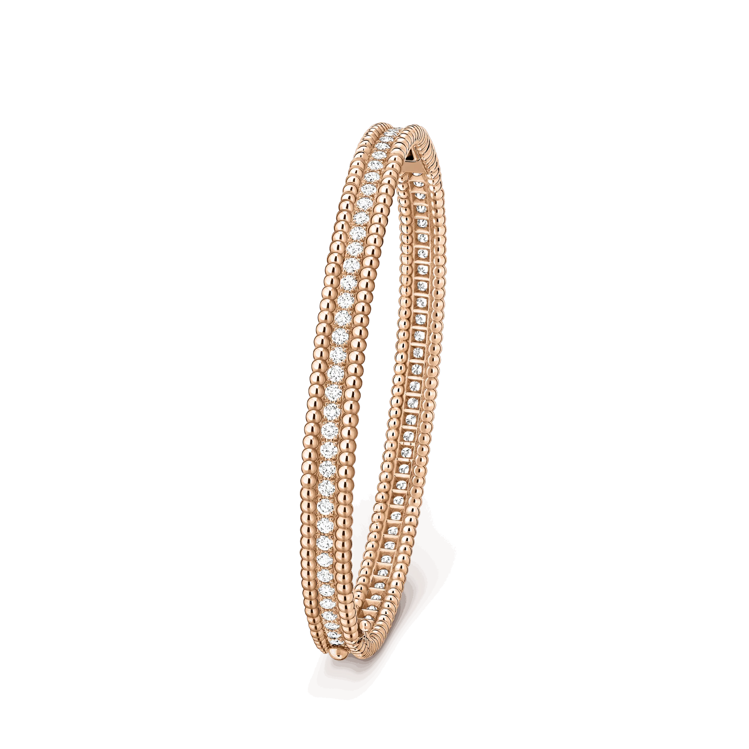Van Cleef & Arpels Perlée diamonds bracelet, 1 row, medium model VCARP27F00