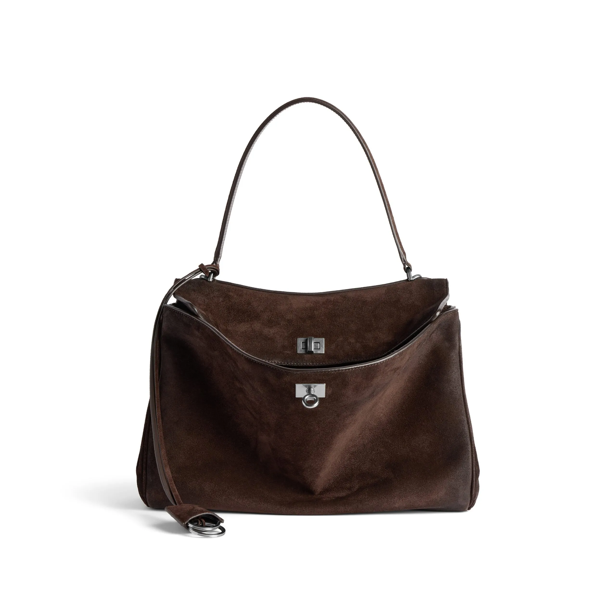 Balenciaga Women's Rodeo Handbag Medium in Light Espresso 789772