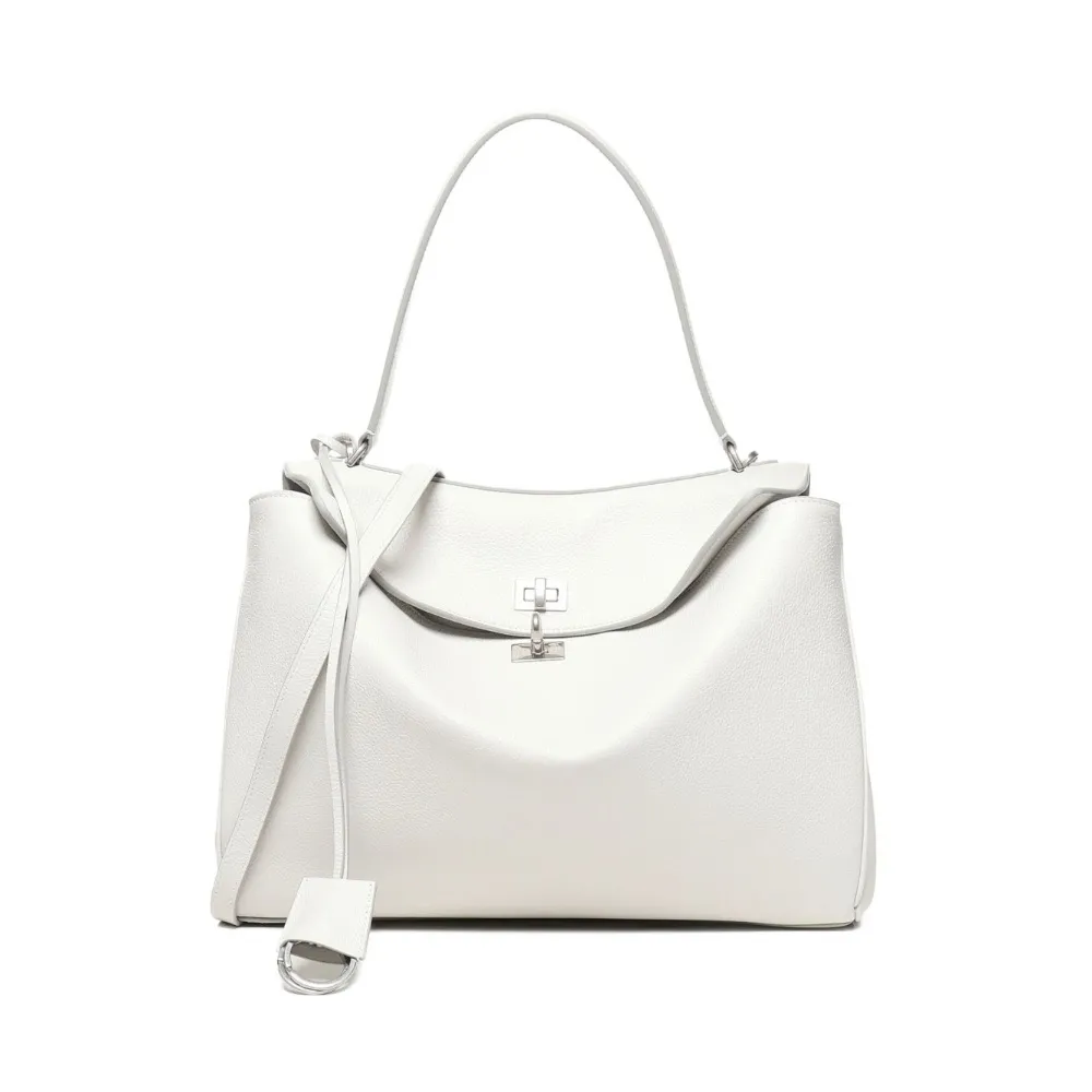 Balenciaga Women's Rodeo Handbag Medium in White 789772