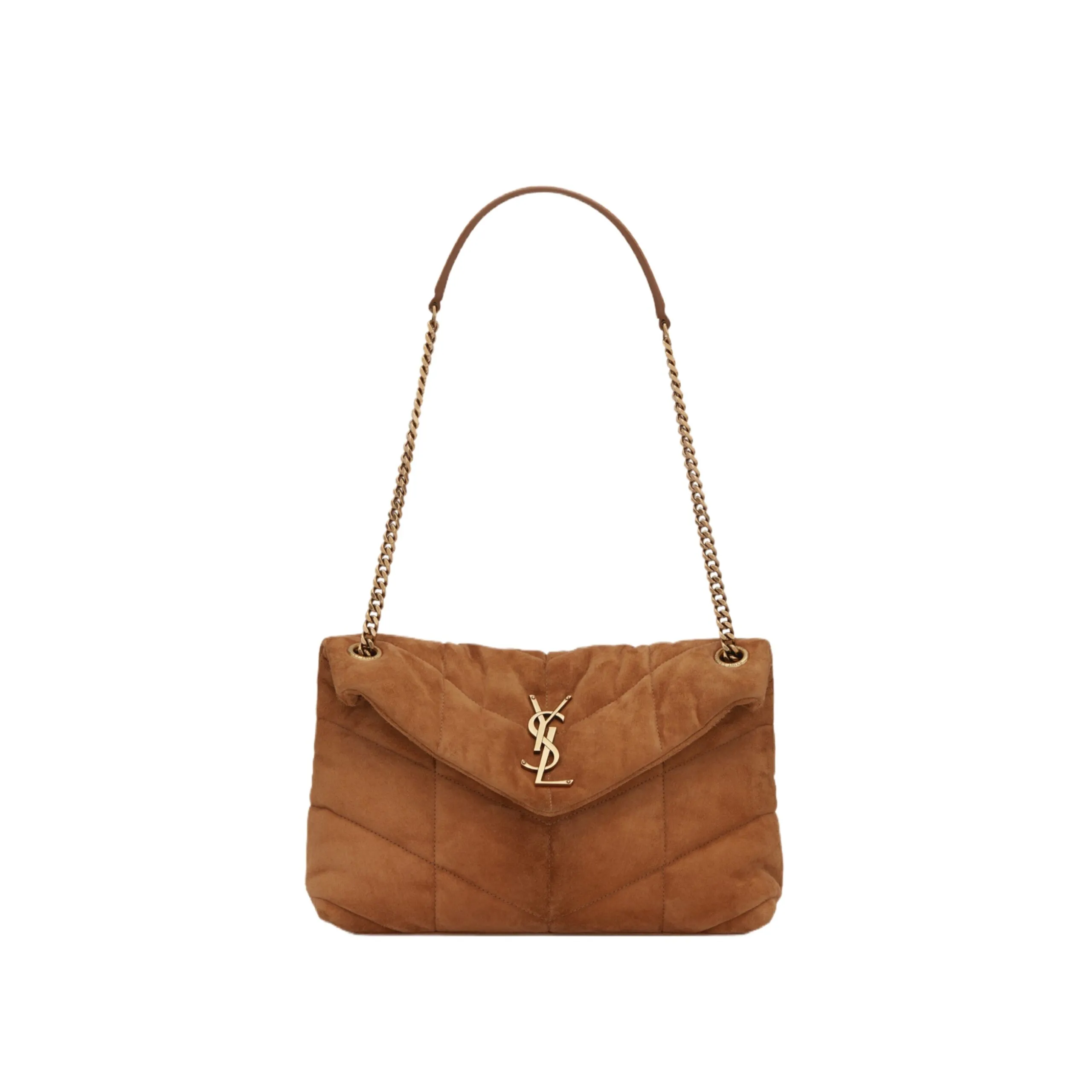 YSL PUFFER SMALL in suede 577476