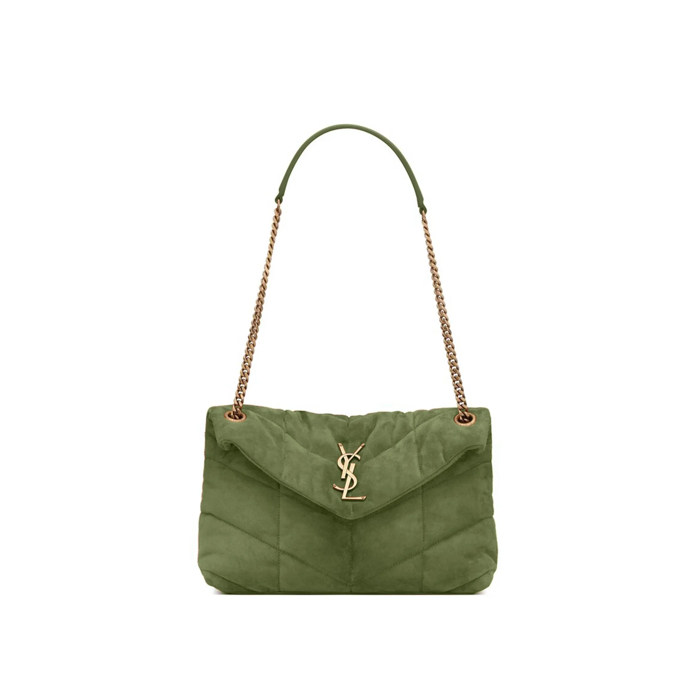YSL PUFFER SMALL in suede 577476