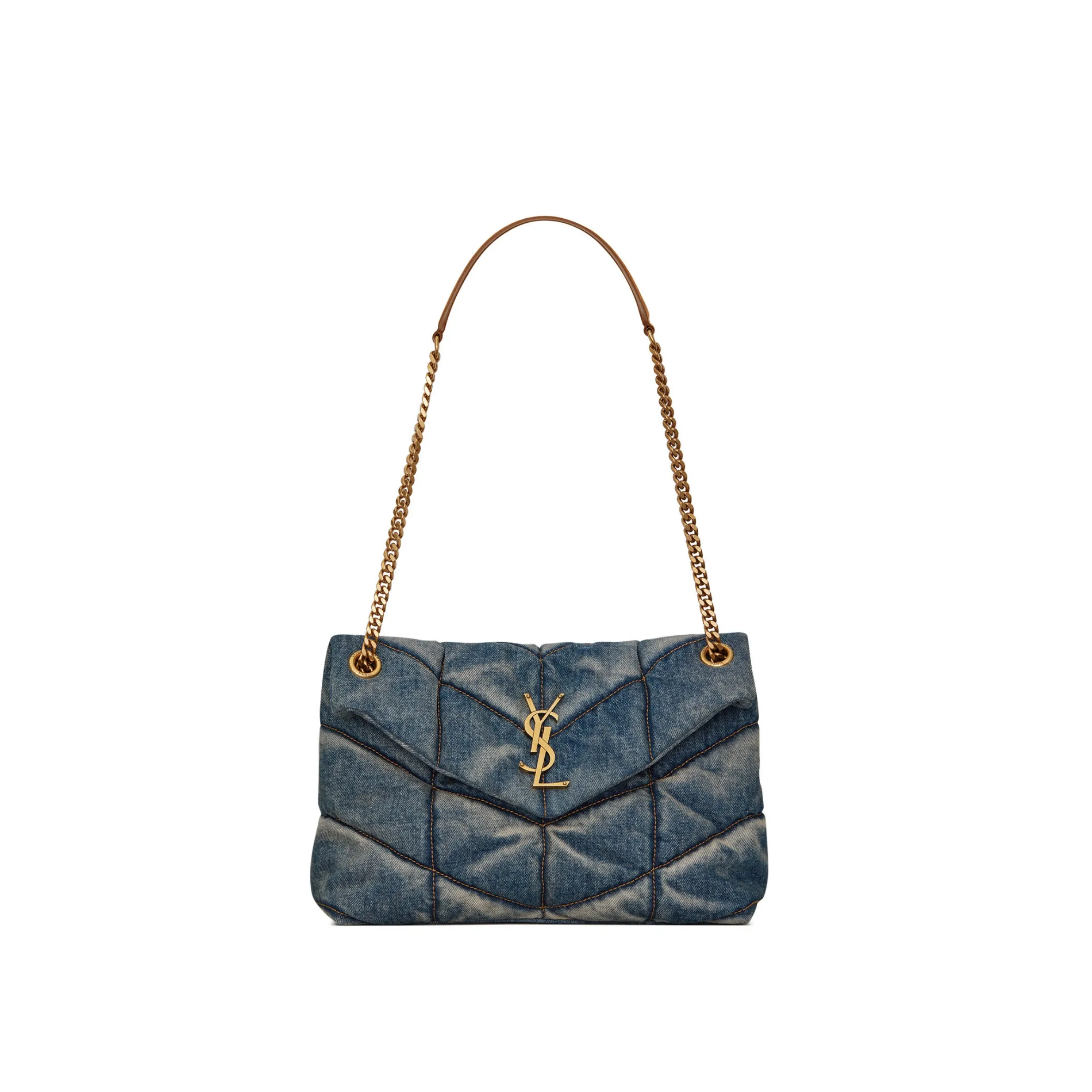 YSL PUFFER SMALL in denim 577476