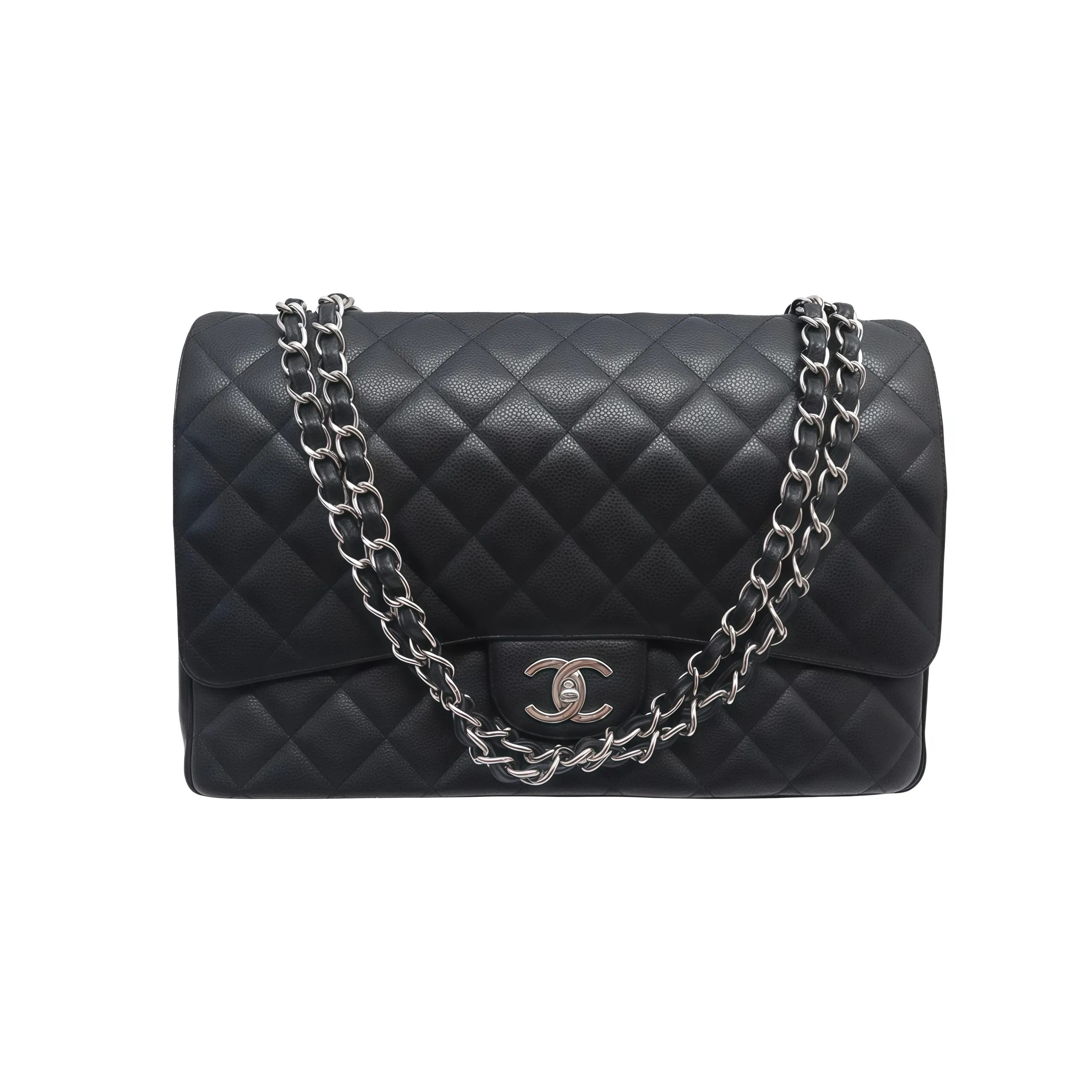 CHANEL Large Classic Flap Handbag Caviar A58600
