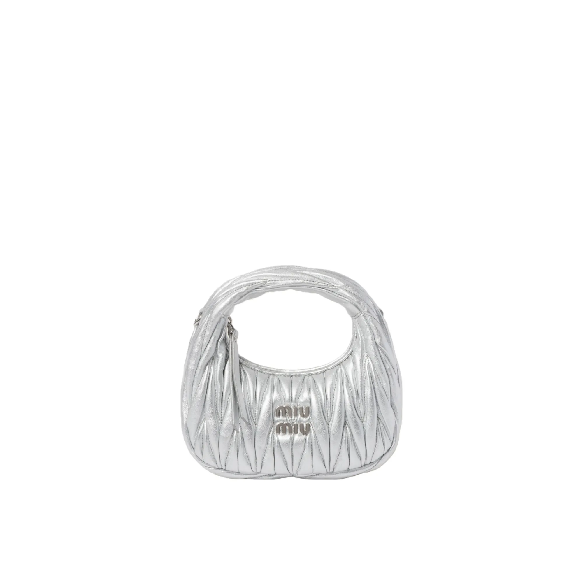 MiuMiu Wander matelass?? nappa leather hobo bag 5BC125