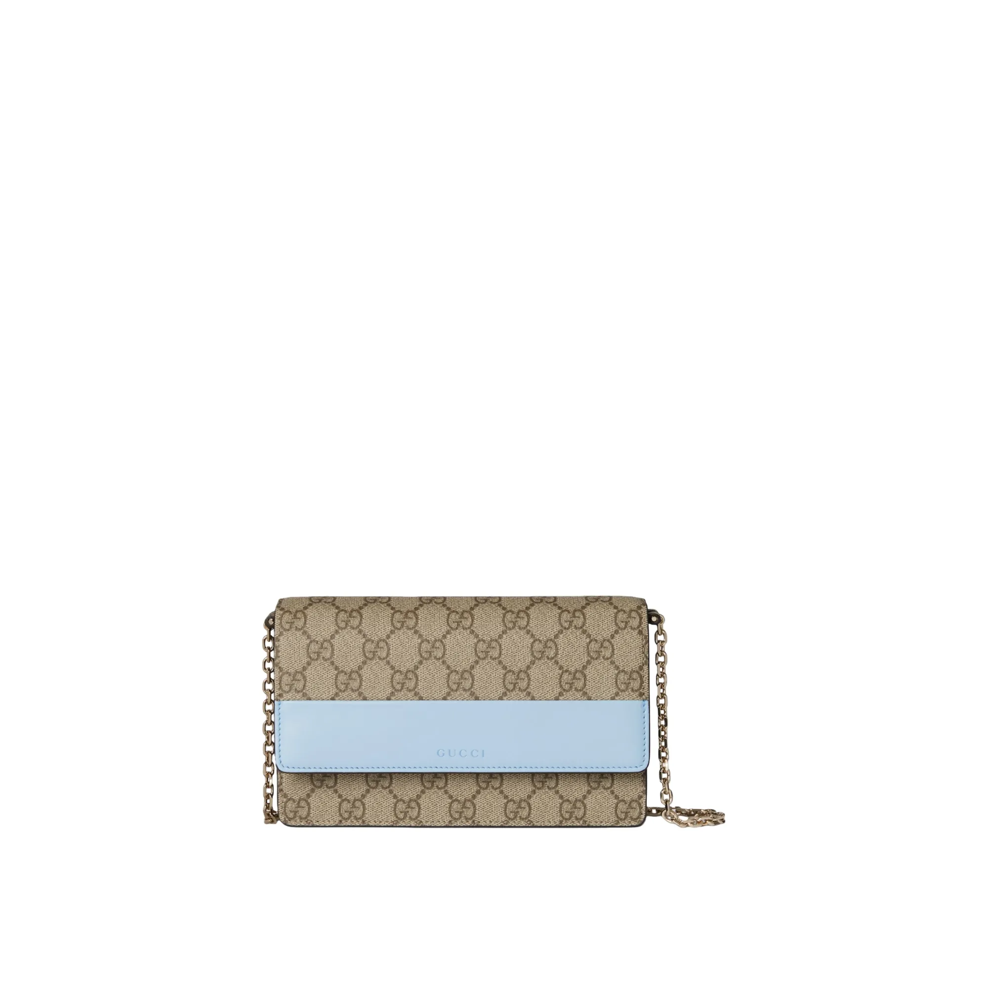 Gucci GG Emblem wallet on chain 838151