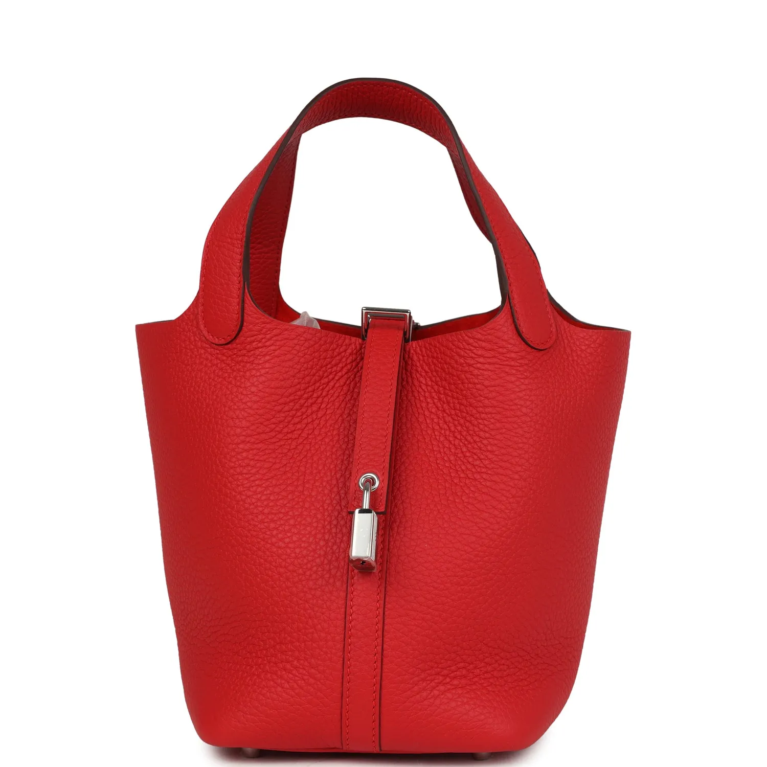 Herm??s Picotin Lock 18 Rouge Radieux Clemence Palladium Hardware
