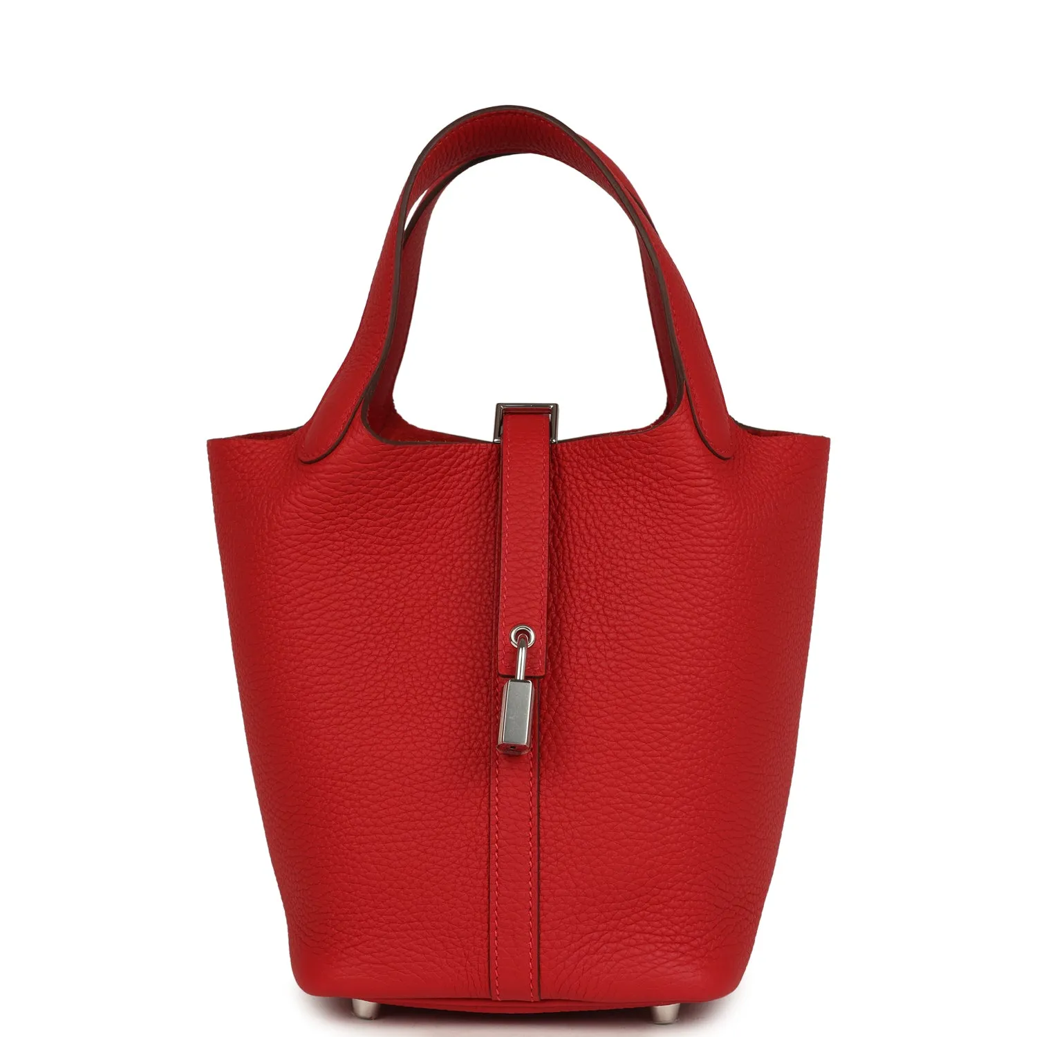 Herm??s Picotin Lock 18 Vermillion Clemence Palladium Hardware