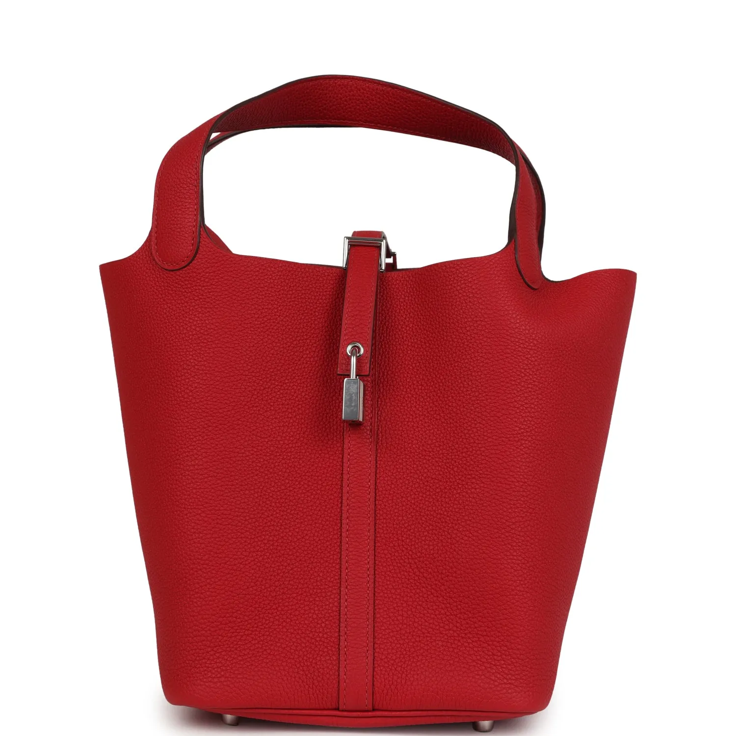 Herm??s Picotin Lock 22 Rouge Piment Maurice Palladium Hardware