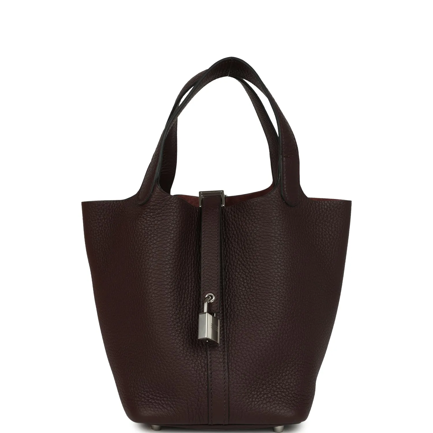Herm??s Picotin Lock 18 Rouge Sellier Clemence Palladium Hardware