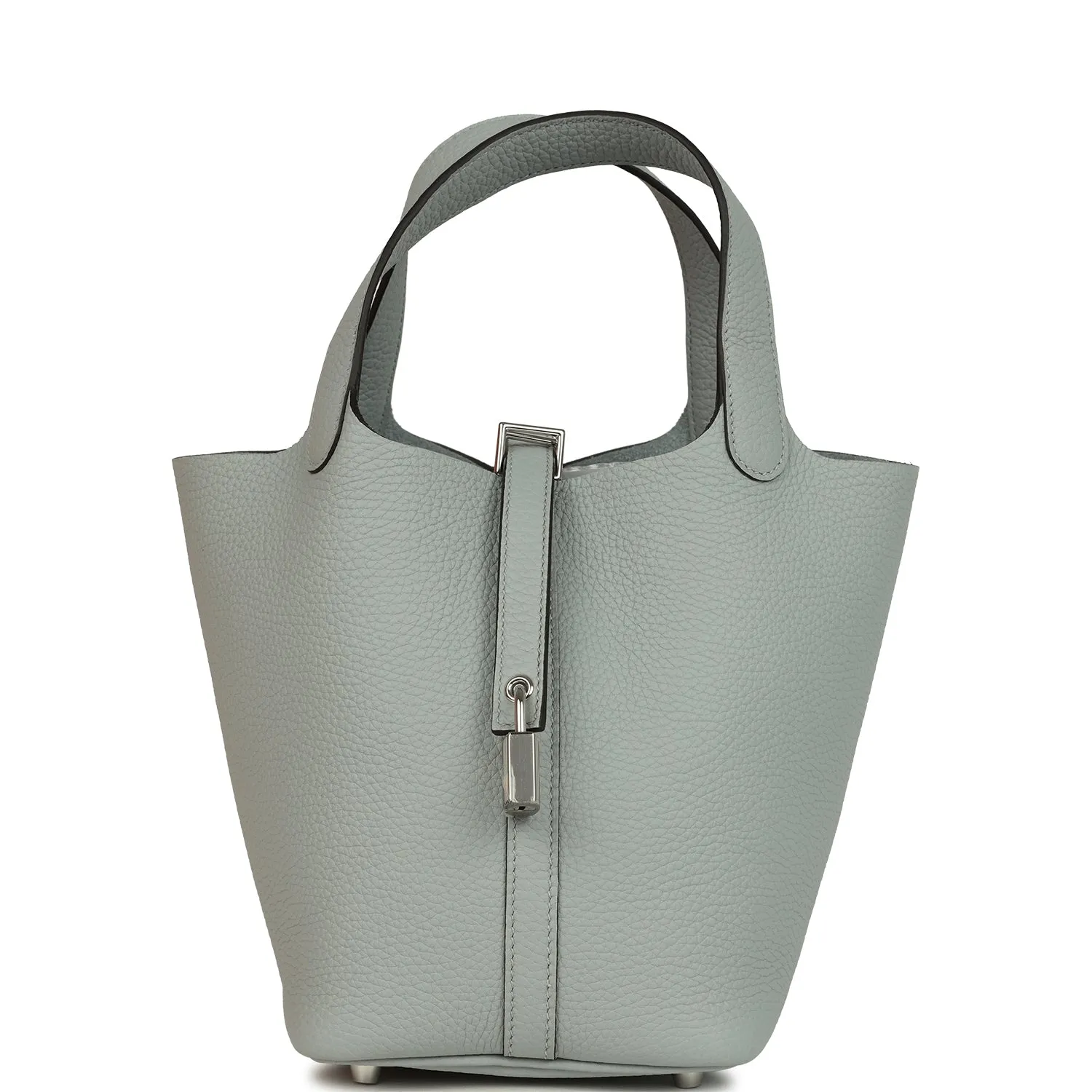 Herm??s Picotin Lock 18 Bleu Glacier Clemence Palladium Hardware