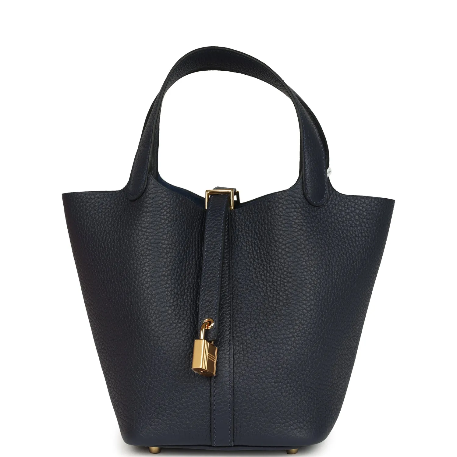 Herm??s Picotin Lock 18 Bleu Nuit Clemence Gold Hardware
