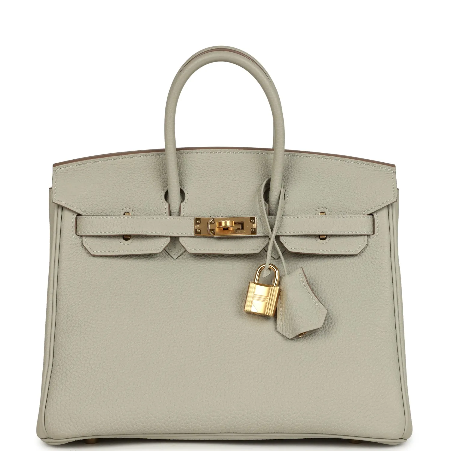 Herm??s Birkin 25 Gris Perle Togo Gold Hardware
