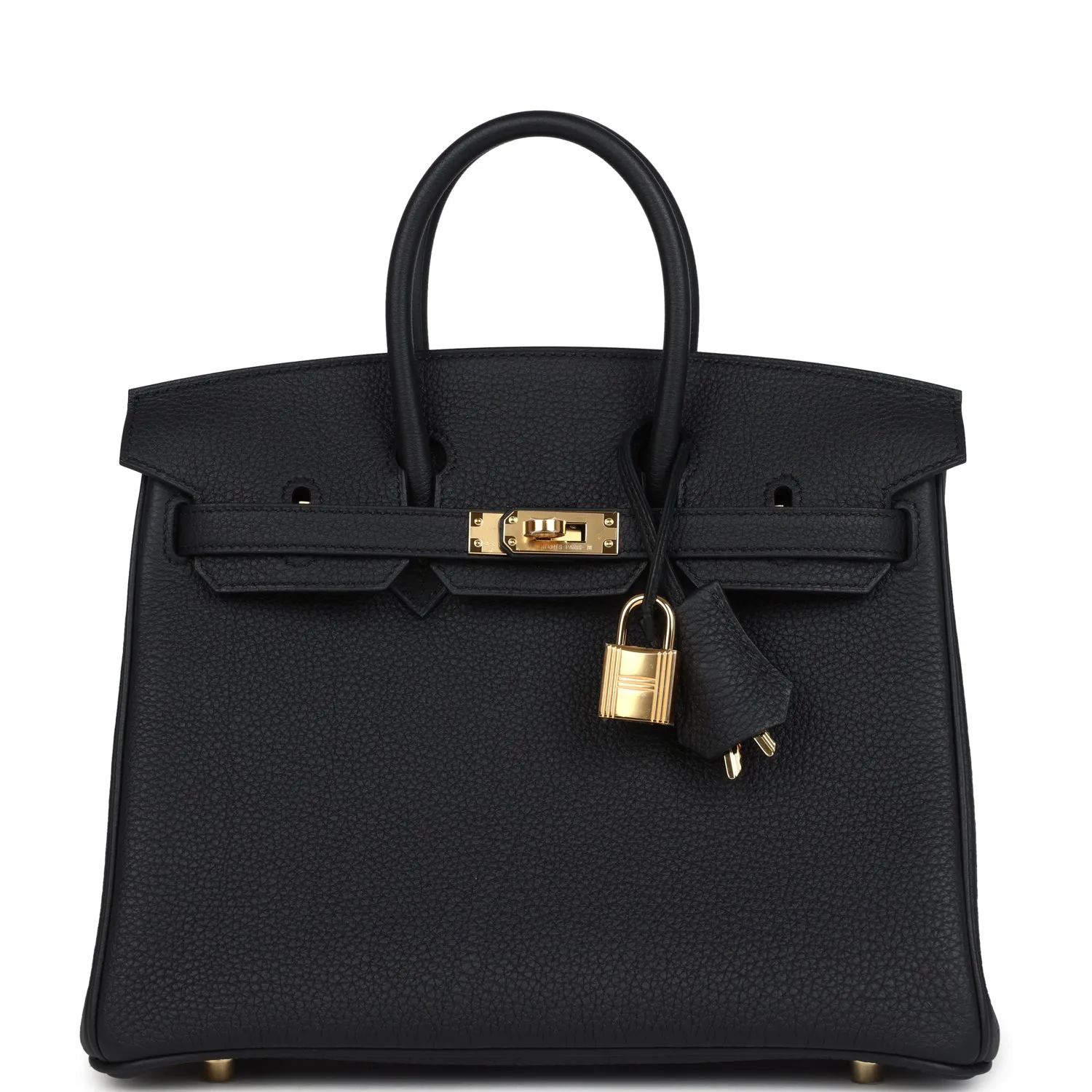 Herm??s Birkin 25 Black Togo Gold Hardware