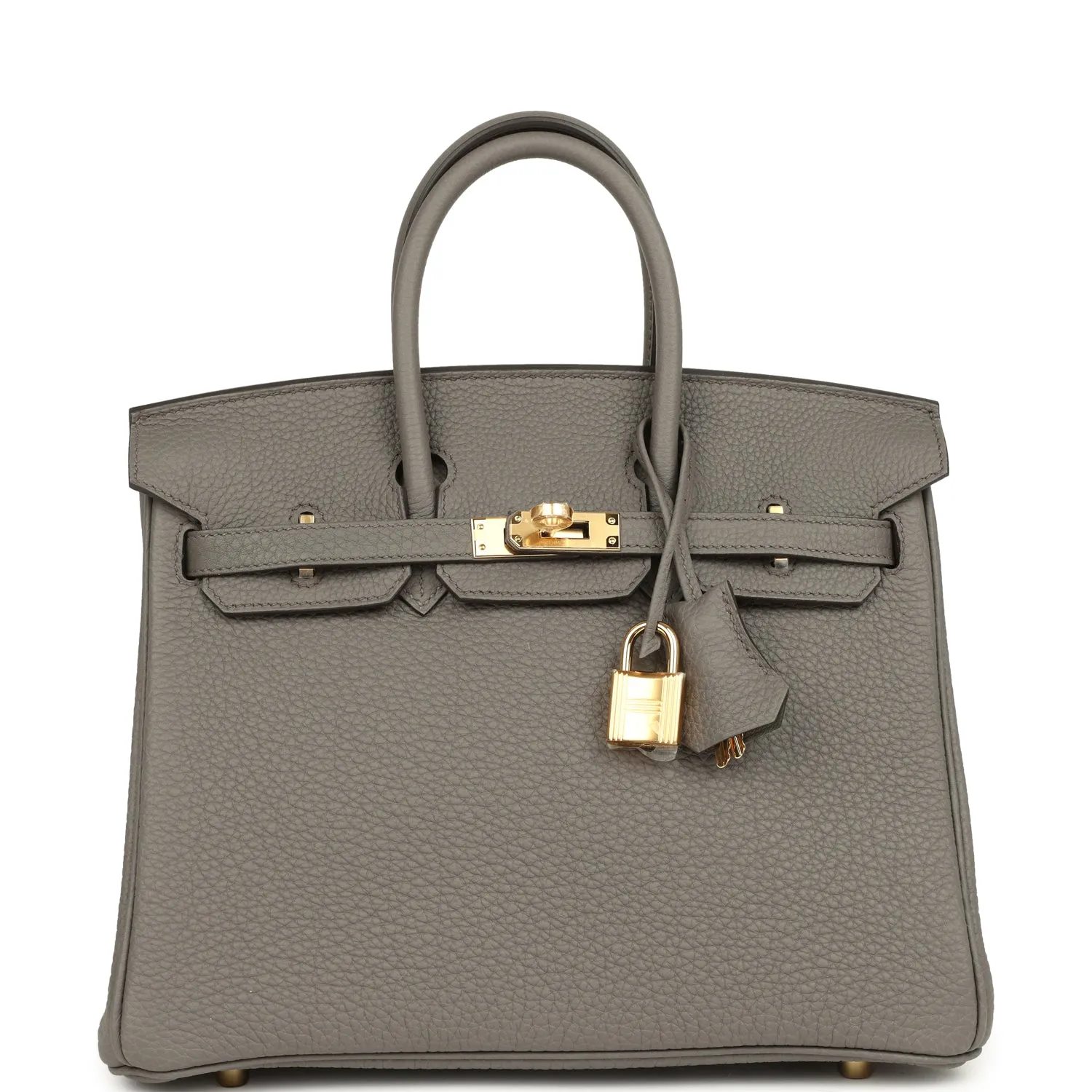 Herm??s Birkin 25 Etain Togo Gold Hardware