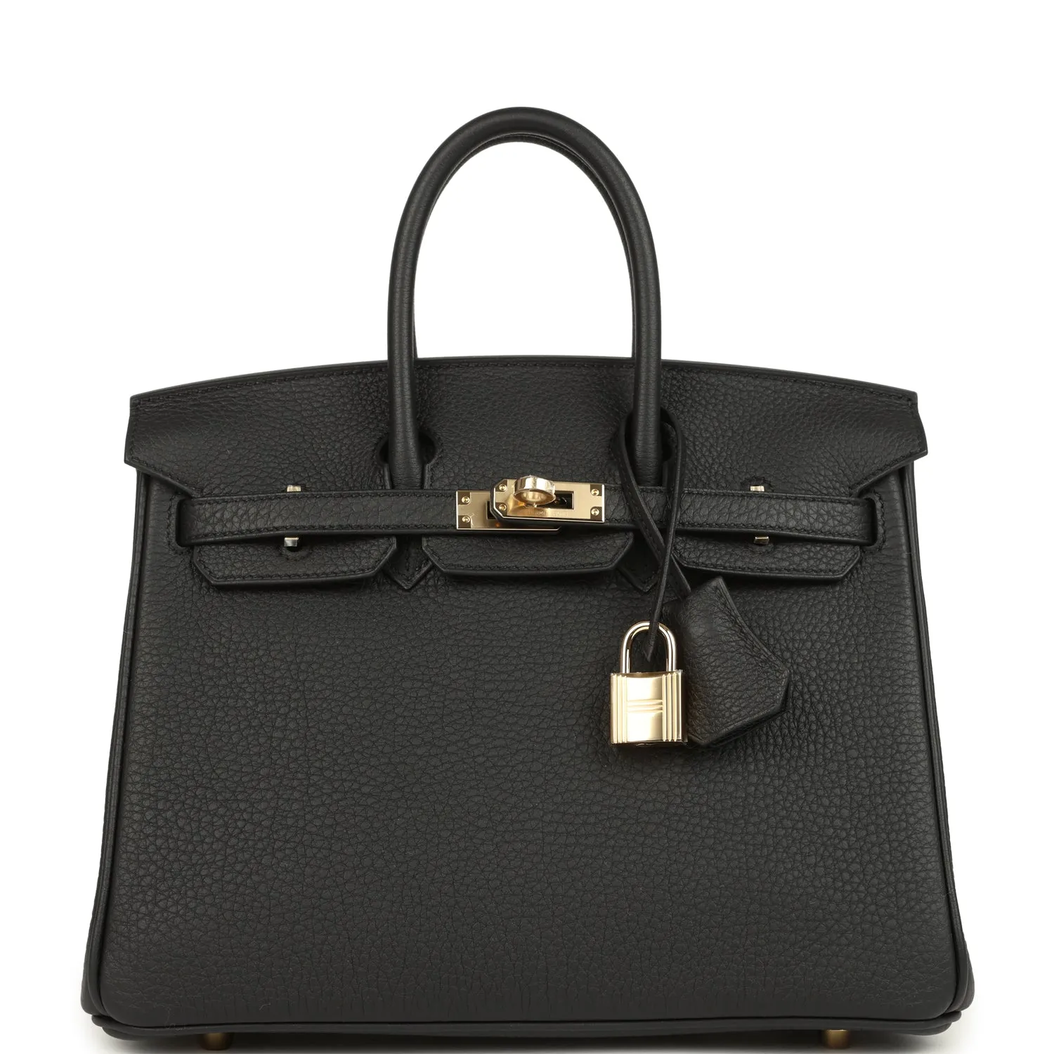 Herm??s Birkin 25 Black Togo Permabrass Hardware