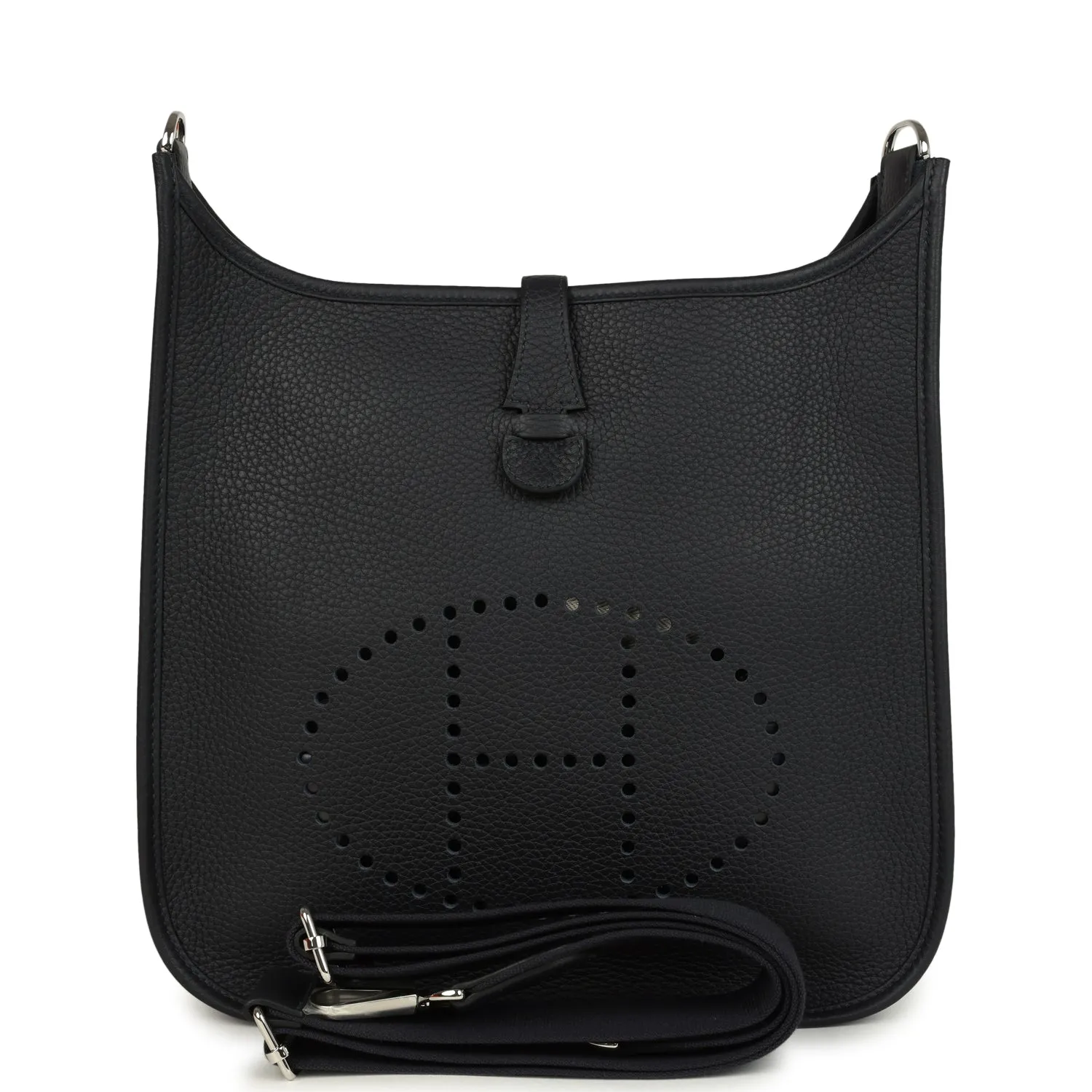 Herm??s Evelyne III PM Caban Clemence Palladium Hardware
