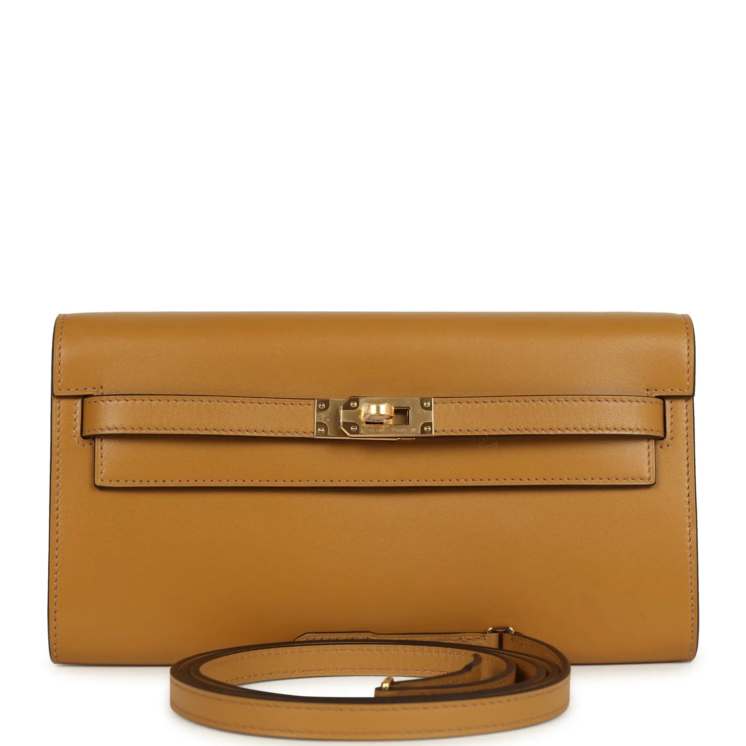 Herm??s Kelly Wallet To Go Sesame Tadelakt Gold Hardware