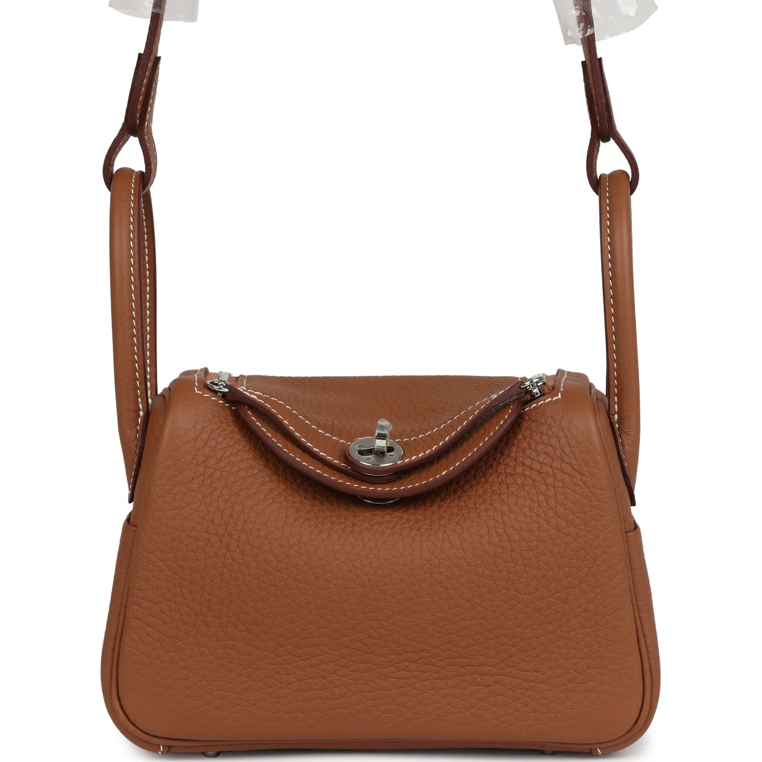 Herm??s Mini Lindy II Gold Clemence Palladium Hardware