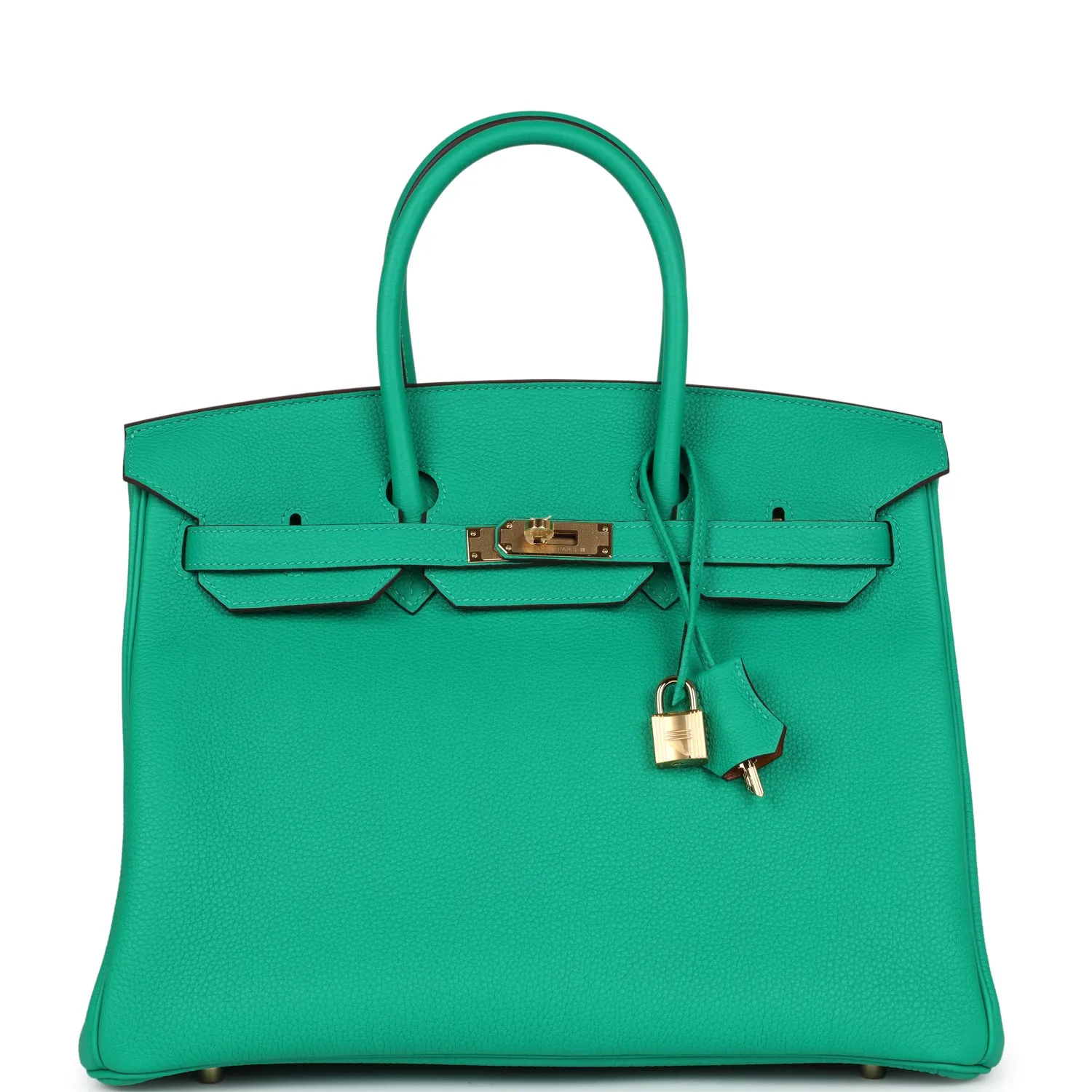 Herm??s Special Order (HSS) Birkin 35 Menthe Verso Togo Gold Hardware