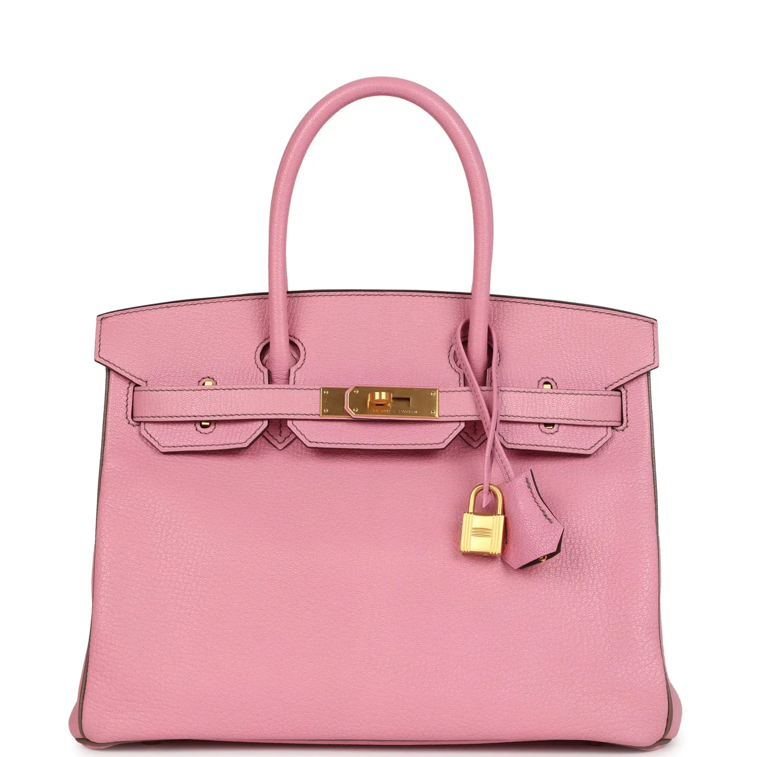Herm??s Special Order (HSS) Birkin 30 Bubblegum Verso Ch??vre Brushed Gold Hardware