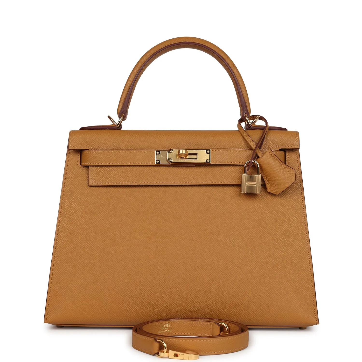 Herm??s Kelly Sellier 28 Sesame Epsom Gold Hardware