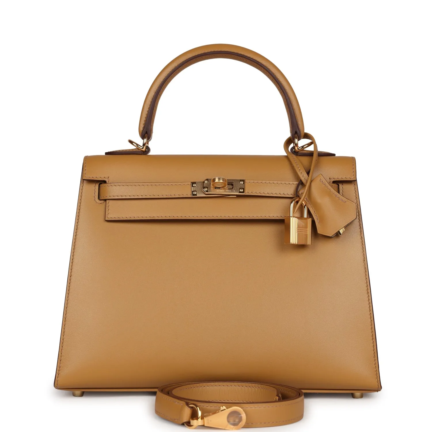 Herm??s Kelly Sellier 25 Poussi??re Tadelakt Gold Hardware
