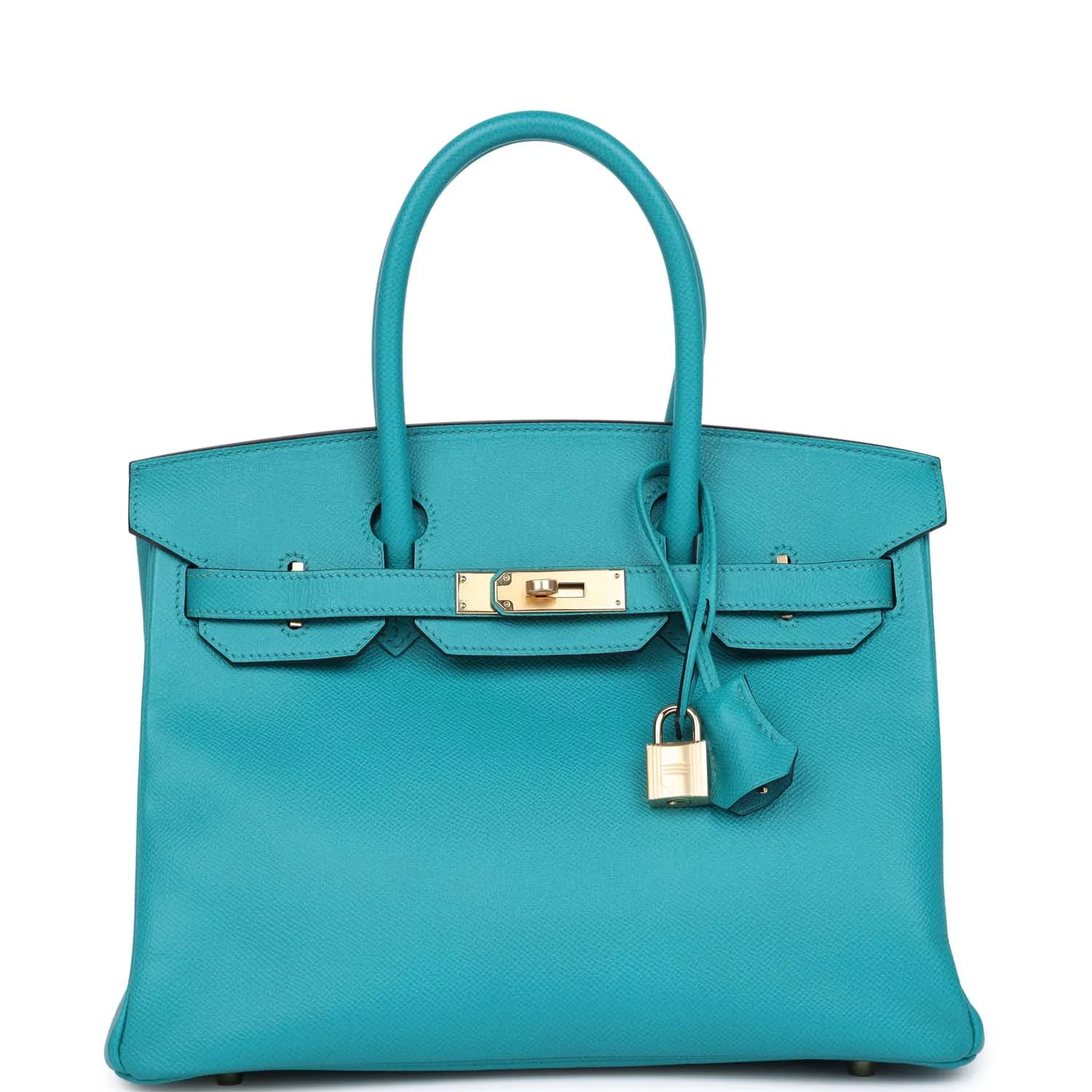 Herm??s Birkin 30 Bleu Paon Epsom Gold Hardware