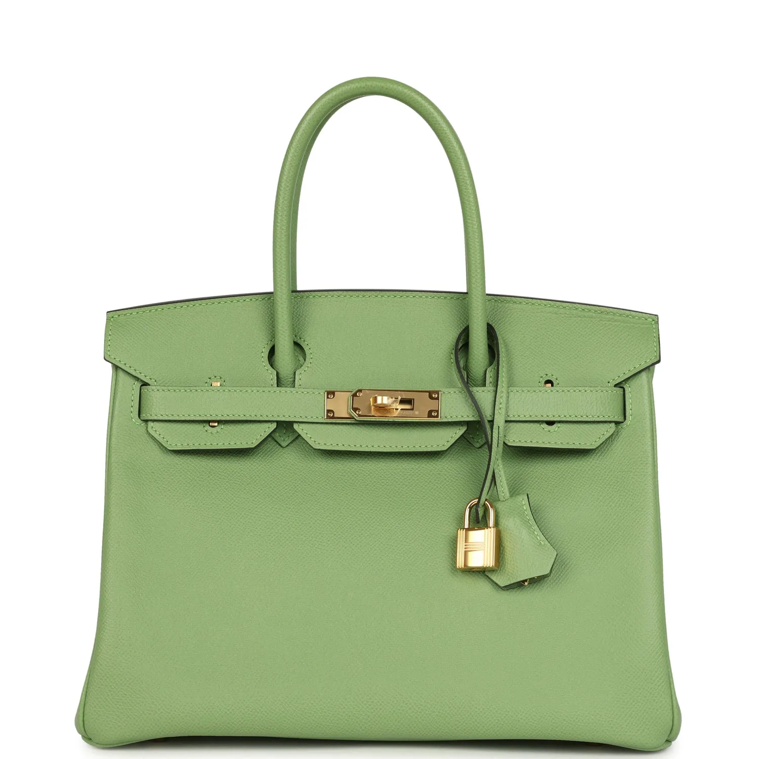 Herm??s Birkin 30 Vert Criquet Epsom Gold Hardware