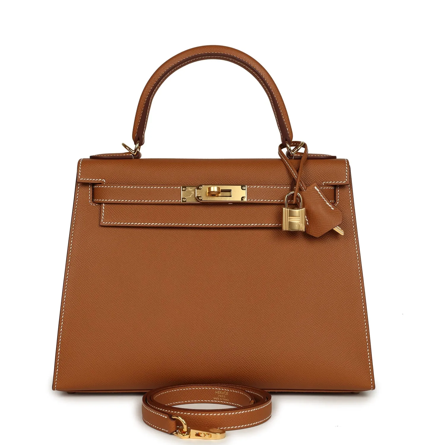 Herm??s Kelly Sellier 28 Gold Epsom Gold Hardware