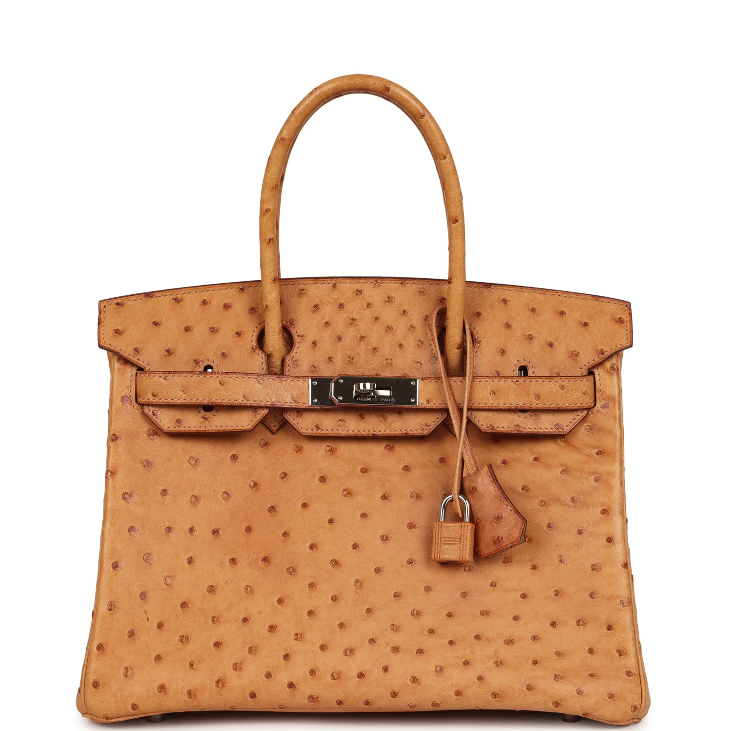 Herm??s Birkin 30 Natural Sable Ostrich Palladium Hardware