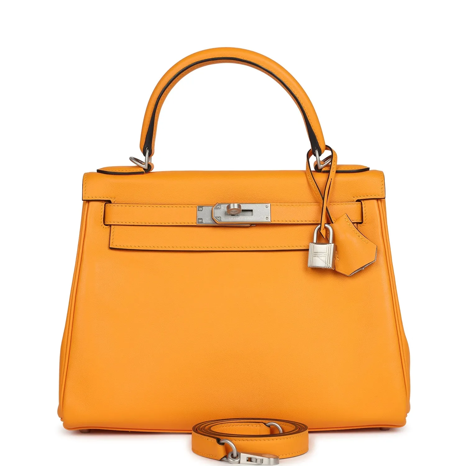 Herm??s Special Order (HSS) Kelly Retourne 28 Jaune D'Or Swift Brushed Palladium Hardware