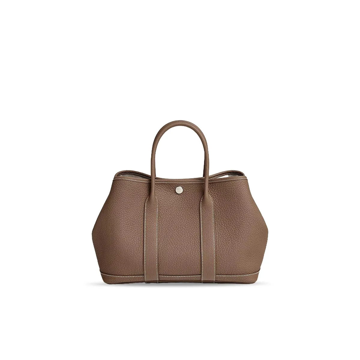 Hermes Garden Party 30 Bag Negonda Calfskin Silver H051568CK18
