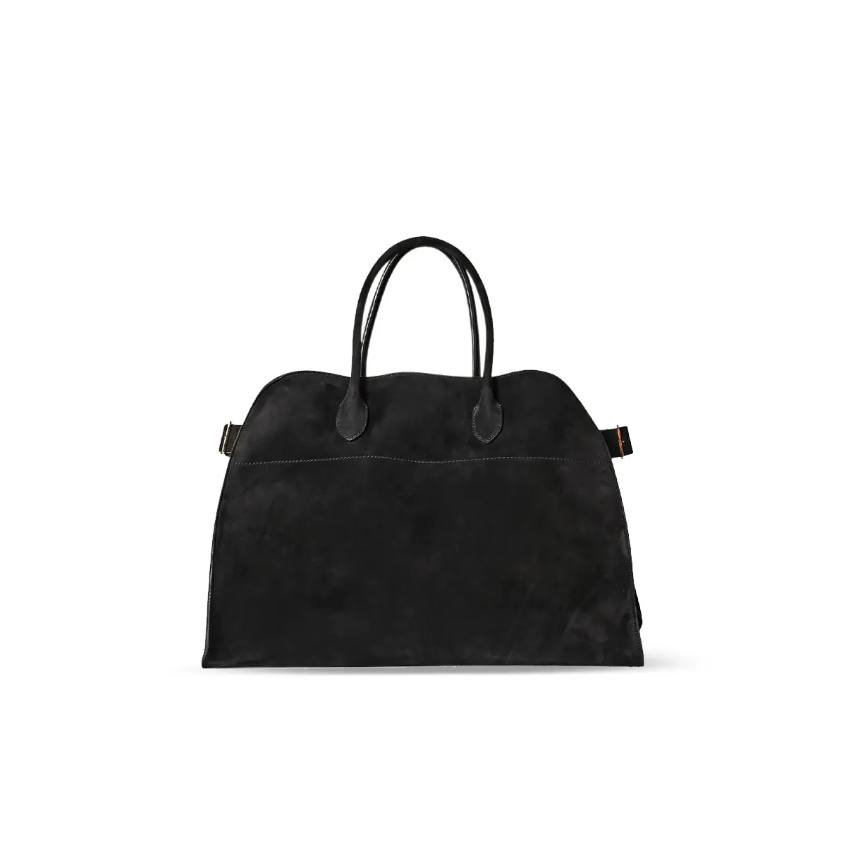 The Row Soft Margaux 17 Bag In Suede W1254L25BLSG