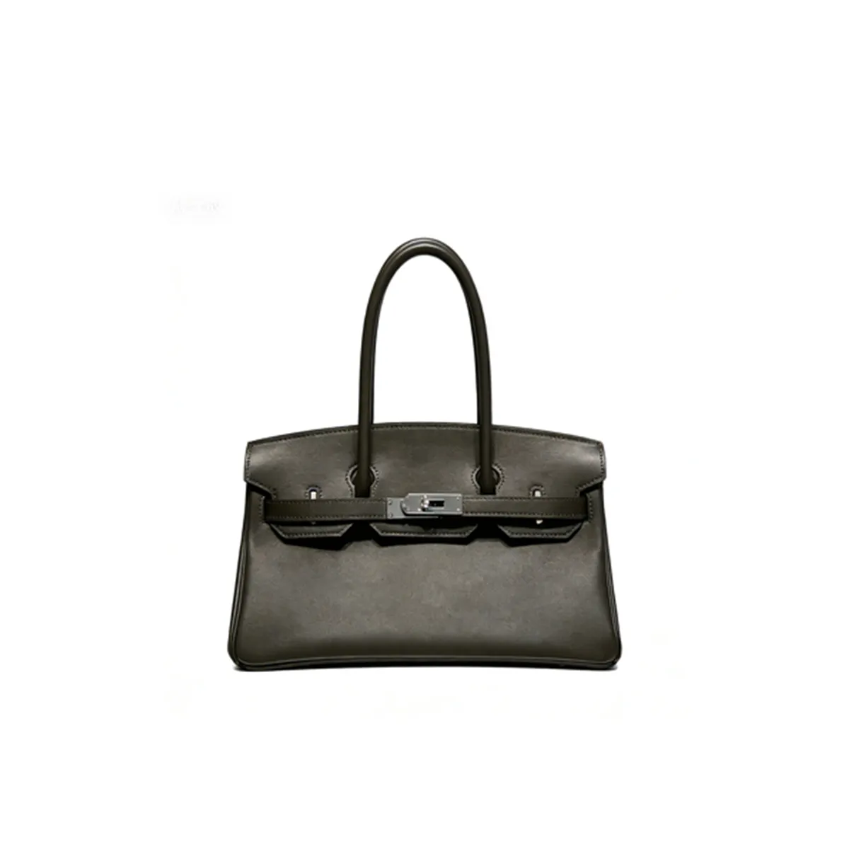 Hermes Shoulder Birkin 29 Pre-Owned Bag Swift Leather Ebony Color
