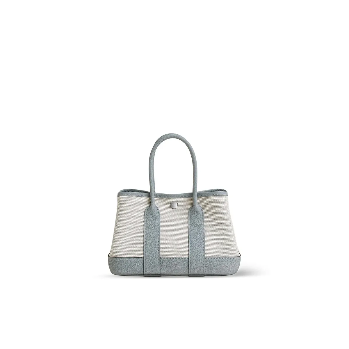 Hermes Garden Party 23 Mini Bag Canvas And Negonda Calfskin Silver H086418CKAI