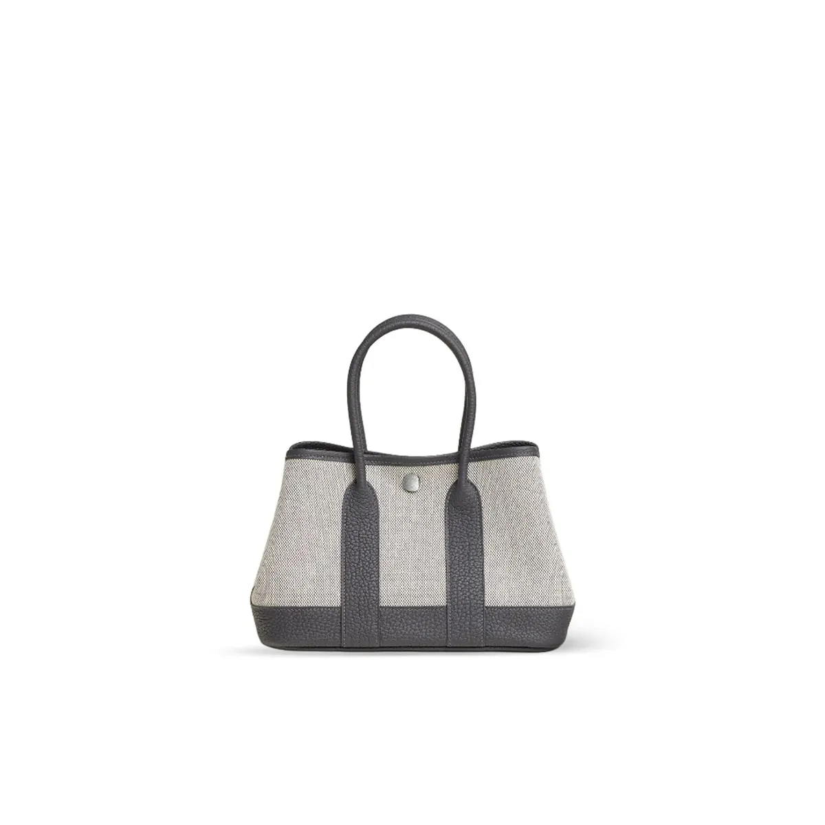 Hermes Garden Party 23 Mini Bag Canvas And Negonda Calfskin Silver H086418CKAF