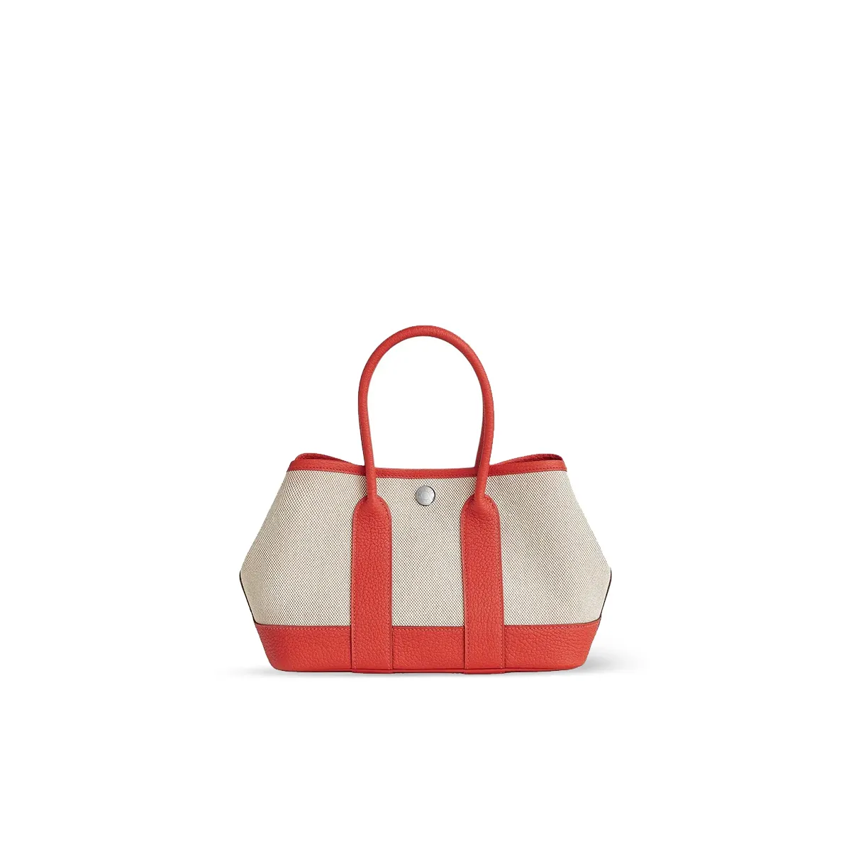 Hermes Garden Party 23 Mini Bag Canvas And Negonda Calfskin Silver H086418CKAH